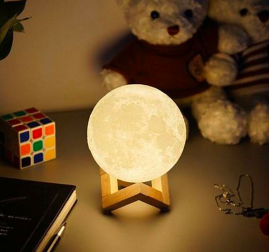 8cm Stunning 3D Moon Lamp Night Light 