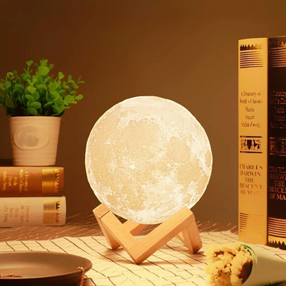 8cm Stunning 3D Moon Lamp Night Light 
