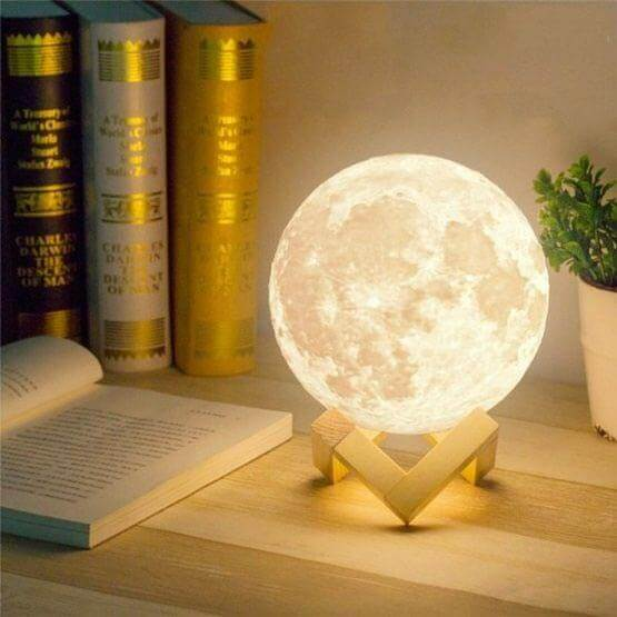 8cm Stunning 3D Moon Lamp Night Light 