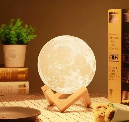 8cm Stunning 3D Moon Lamp Night Light 