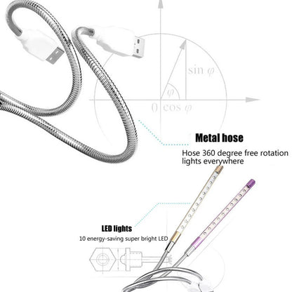USB Laptop Flexible Reading LED Lights