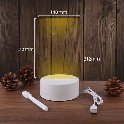 Note Board Led Night Light - USB