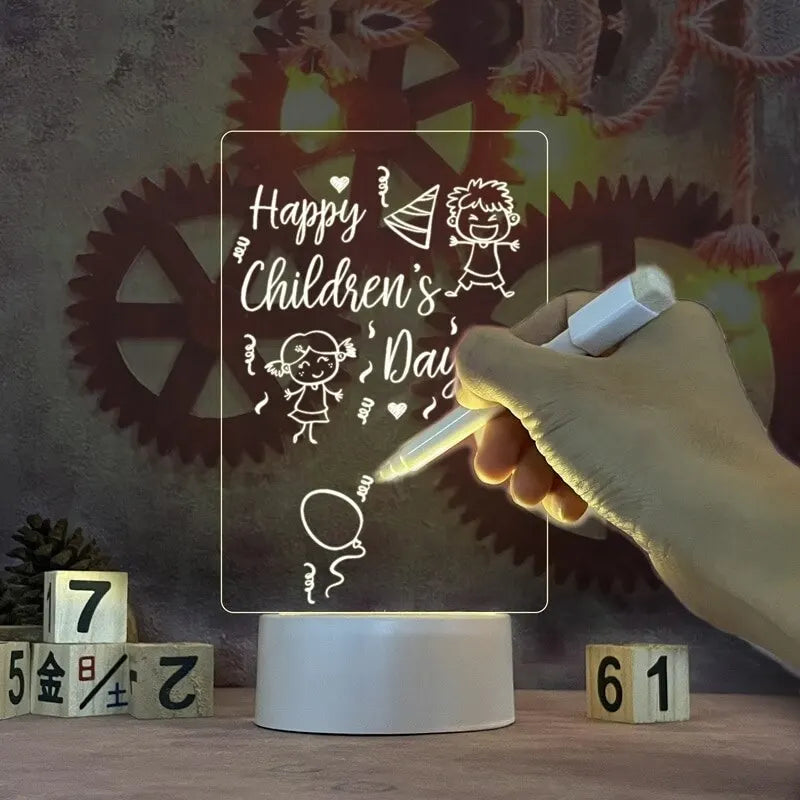 Note Board Led Night Light - USB